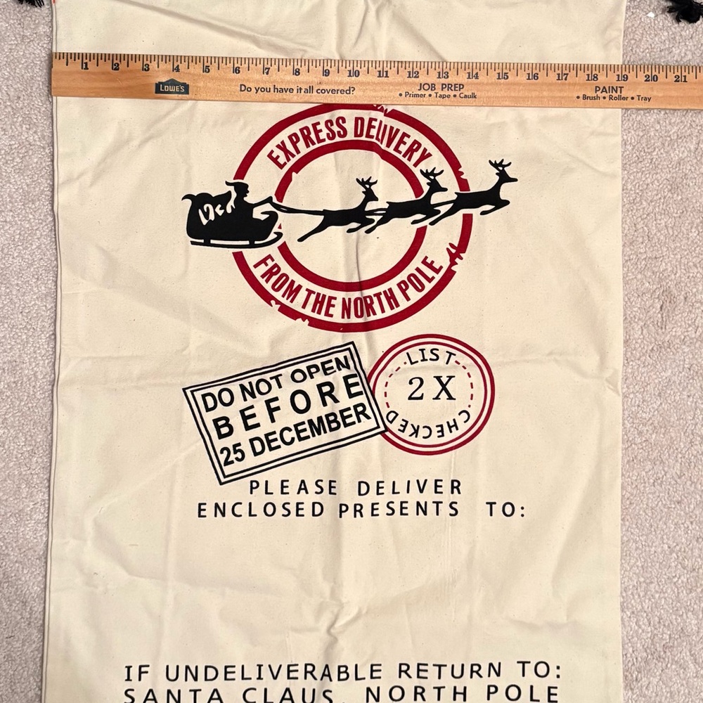 Express Delivery Santa Sack without customization